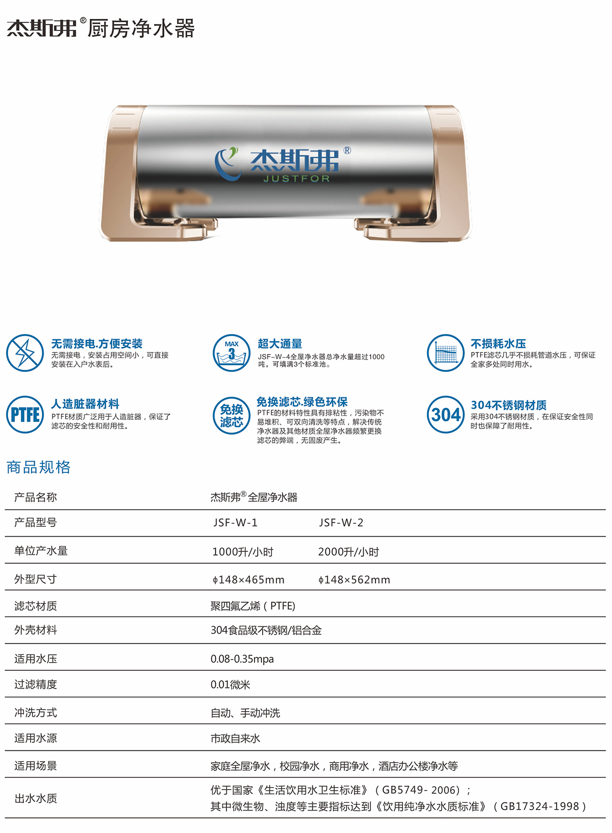 杰斯弗熱水凈水器（JSF-W-1、JSF-W-2）-1